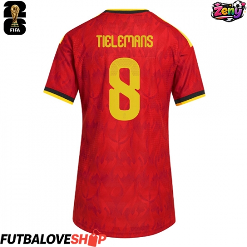 Dres Belgicko Youri Tielemans #8 Domáci pre Ženy MS 2026 Krátky Rukáv